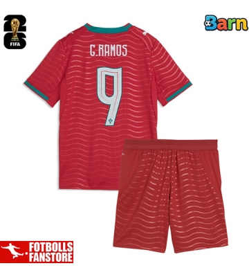 Portugal Goncalo Ramos #9 Hemmatröja Barn VM 2026 Kortärmad (+ Korta byxor)